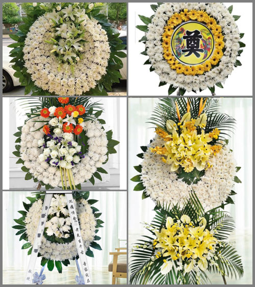 湖南邵阳洞口县竹市镇花圈速递